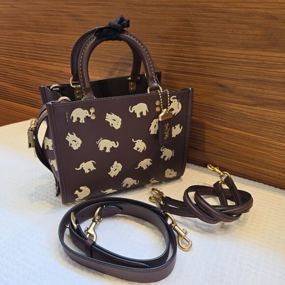 Coach Rogue 25 with Elephant Print - Picture 2 of 16